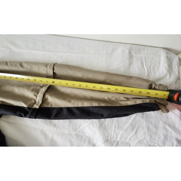 Austin Golf Pullover Windbreaker L Tan Vented Zip-Off Sleeves Lightweight - Picture 11 of 12